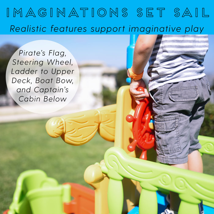 ECR4Kids Buccaneer Boat, Play Structure, Assorted & Reviews Wayfair